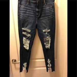 American Eagle Destructed Super Stretch Jegging